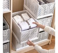 Stackable Clothes Storage Basket Clothes Organizer