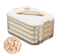Stackable Cookie Freezer Container, Dough Freezer Container, Fridge Storage Box, Airdight 4-Layer Food Storage Box with Lid, Fridge and Freezer, with Timer for Biscuits