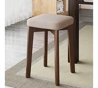 Stackable Counter Height Bar Stools with Soft Cushs -Wooden Kitchen & Bathroom Seating Ideal for Smals &Areas& Functal