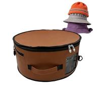 Stackable Cowboy Hat Box, Foldable Cap Holder Organizer, Clear Window Large Round Hat Box with Sturdy Construction, Storage Accessory with Compact Design, Easy Use Hats Storage, Best Men Women