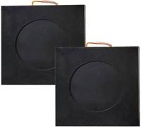Stackable Crane Outrigger Pads, Unbreakable Stabilising Trailer Jack Pads with Handles for Caravan Levelling, Concave Radii Design for Enhanced Stability