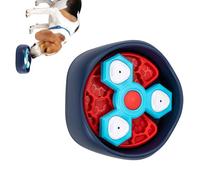 Stackable Dog Feeding Tray with Sliding Panels for Dry or Wet Food and Neat Meals Twirling Dog Food Container