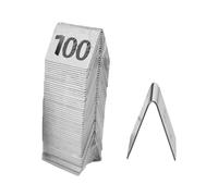 Stackable Double-sided Number Plates, Restaurant Tabletop Markings, Drop-proof, Stainless Steel Number Plates.(51-100)