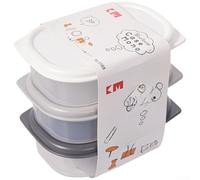 Stackable For Mini Snack Storage Box With Lid For Access Portable Organizer For Office White Pp Plastic Container 9x6.5cm