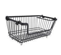 Stackable Freezer Basket Wire Organizer for Fruits and Snacks Storage in Kitchen or Bedroom Space Efficient Iron 1 Unit