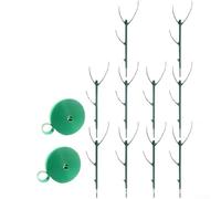 Stackable Green Plant Stakes for Monstera and Similar Aroid Species to Guide Vining Habit and Reduce Risk of Stem Breakage or Drooping (10)