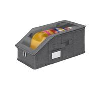 Stackable Hat Storage Box - Baseball Cap Holder Organizer | Closet Hat Storage With Clear Window,2-Piece Large Capacity Set For Home Dorm Bedroom Shelf Cabinet, Also Stores Clothes Toys Book Blanket