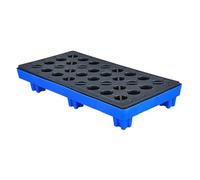 Stackable Industrial Drip Tray with Drain for Oil Drums & Paint Buckets Removable Modu Sto Platform for GaYellow Drum Tray