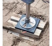 Stackable Jack Landing Pad for Tow Trucks, Cranes & Trailers - Stabilizing Outrigger Pads with Ergonomic Handle, Heavy-Duty 23.6x23.6x2.4 cm for Enhanced Stability