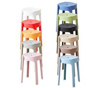 Stackable Kitchen Stools - Green Conference Room Chairs with Extra-Wide Seat for Lobby Training and Meeting Rooms - Durable & Space-Saving Design