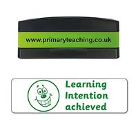 Stackable Learning Intention Achieved Smiley Face Pre Inked School Teachers Feedback Marking Stamper Stamp 44x13mm Primary Teaching Services
