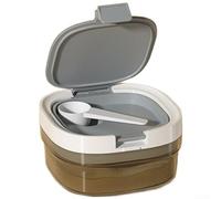 Stackable Lightproof Canister for Coffee, Formula, Powdered Milk, and Dry Goods with Precision Measuring Scoop (400ml)