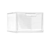 Stackable Makeup Organizer and Storage, Acrylic Organizers, Clear Plastic Storage Drawer with Handles for Vanity