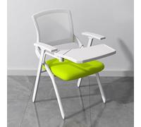 Stackable Mesh Conference Chair with Writing Tablet & Cup Holder Foldable Training Chair for Office Seminar Lecture - Ergon Space-Saving Design