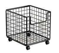 Stackable Metal Wire rage Basket Modern Black Kitchen for Fruits and Vegetables Space-Saving Design for Laundry and Home Use