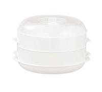 Stackable Microwave Steamer, Cooking Pot, 8.66 x 6.5 Inch Multilayer Steamer Bowl, Easy Baking Dish for Rice Pasta, Potato, Egg Dumplings, Large
