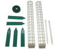 Stackable Moss Pole Plant Support Kit for Monstera Pothos Ivy Climbing Plants, Adjustable Coco Coir Trellis with Ground Stakes and Ties for Indoor Houseplants