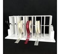 Stackable Multi-Functional Wrapping Paper Dispenser with Removable Rungs, Space-Saving Organizer for Home and Office