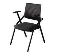 Stackable Office Chairs for Home School & Training Rooms - Upholstered Guest Seating with Armrests Easy to Store Indoor & Outdoor Use ()