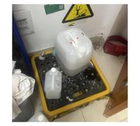 Stackable Oil Drum Spill Tray, 11L Mini Containment Pallet for Labs & Industry, Spill Platform, Heavy-Duty Drum Containment Solut, Prevents Oil Spills