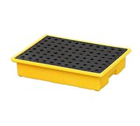 Stackable Oil Spill Containment Tray, Leak-Proof Polyethylene Platform for Spill Prevention in Warehouses & Garages