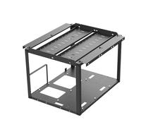 Stackable Open Air Mining Rig Case, Motherboard Bracket & Hard Drive Rack for Crypto/AI GPU Builds & Test Bench