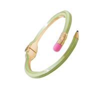 Stackable Pencil Bangle for Women Party Shiny Glitter Open Cross Enamel Dubai Bracelet, Open Cross Enamel Bracelet Stylish Trendy Cuff(Green)