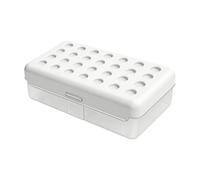 Stackable Pencil Box with Hinged Lid Waterproof Organiser Storage Container for Students Artists Presentation Substance Case