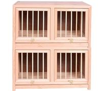 Stackable Pigeon Nest Box, Escape-Proof Solid Wood Bird Cage with Multiple Doors for Indoor and Outdoor Pairing