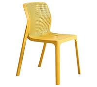 Stackable Plastic Dining Chair - Molded One-Piece Design for Home Office and Restaurant Seating, Modern Style, Maximum Load Capacity 264 lbs