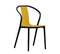 Stackable Plastic Dining Chairs, Lightweight Nordic Design for Kitchen, Living Room, and Balcony