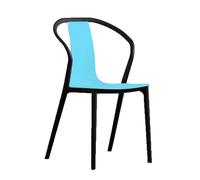 Stackable Plastic Dining Chairs, Lightweight Nordic Design for Kitchen, Living Room, and Balcony