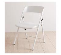 Stackable Plastic Folding Chairs for Office Wedding Party & Patio Events - Portable Indoor/Outdoor Seating (Nero) - Space-Saving Design