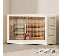 Stackable Plastic Sto Boxes with Lids Magnetic Doors & Wheels Versatile s for Bedroom Living Room & Bathroom Perfect Shoe Cabinet Sto Bins