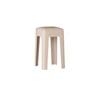 Stackable Plastic Stool for Living Room & Kitchen Comfortable & Durable Seating Thickened Design Ideal for Restaurants & Dining Rooms (Color: A)