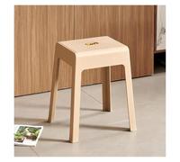 Stackable Plastic Stool Set of 4 - Portable Backless Chairs for Classroom Use