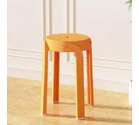 Stackable Plastic Stools, Portable Nesting Backless Round Seating, 18 Inch Height, Set of 6 for Indoor/Outdoor Use