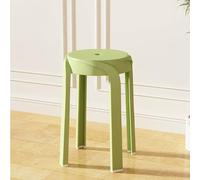 Stackable Plastic Stools, Portable Nesting Backless Round Seating, 18 Inch Height, Set of 6 for Indoor/Outdoor Use