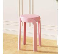 Stackable Plastic Stools, Portable Nesting Backless Round Seating, 18 Inch Height, Set of 6 for Indoor/Outdoor Use