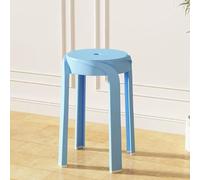 Stackable Plastic Stools, Portable Nesting Backless Round Seating, Set of 6 for Indoor/Outdoor Use