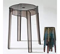 Stackable Plastic Stools Set, Backless Round Counter Stools with Whirl Design, Ideal for Kitchen and Dining Spaces