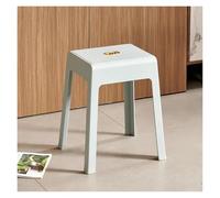 Stackable Plastic Stools Set of 4 - Portable Backless Seating for Classroom, Students, or Home Use