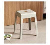 Stackable Plastic Stools Set of 4 - Portable Backless Seating for Classroom, Students, or Home Use