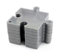 Stackable Puzzle Set - Puzzle Sorter Trays Holder, Puzzle Shaped Sorting Trays | Puzzle Sort Stackable Trays with Lid, high qualty Puzzle Storage Box, Puzzle Shaped Sorting Trays for Mind Exercising