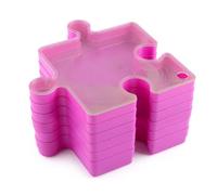 Stackable Puzzle Sorter Set - Sorter, Linkable Sorting Storage Trays, Durable Jigsaw Organizer Easy Grip Design Feature | Practical Sorting Solution for Puzzle Game Night Art Hobby