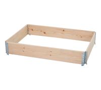 Stackable Raised Garden Bed Plant Bed Vegetable Bed 120 X 80 X 19.5 Cm Natural
