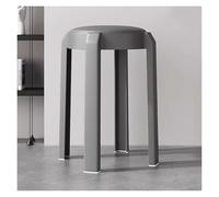 Stackable Round Plastic Office Stool Backless Dining Chair for Home & Office Nordic Style Minimalist Design Lightweight & Durable Perfect for Small Spaces