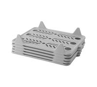 Stackable Shirt Organizer, Interlocking Dividers, 5 Pieces 14.76x11.42 Inches Sweater Bin with Sturdy Material, Compact PP Closet Storage, Organizer Bin with Folding Design, Clothes Divider for Home