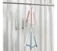 Stackable Shoe Drying Rack, Vertical Shoe Organizer with Hook, Space Saving PP Plastic Shoe Holder for Bathroom Entryway, Compact Modern Shoe Storage (Blue)
