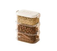 Stackable Spice Storage Box, Multi-Layer Sealed Food Organizer, Travel Spice Containers and Camping Spices Kit for Seasoning, Cereal, Coffee Beans